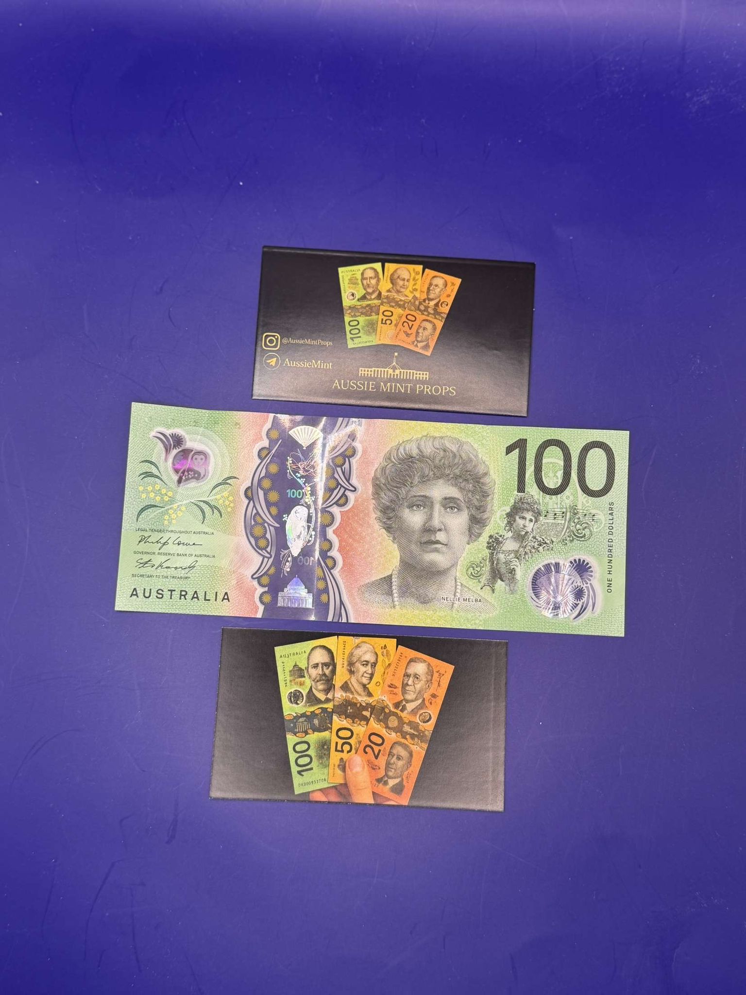 Australian $100 Style Prop Notes