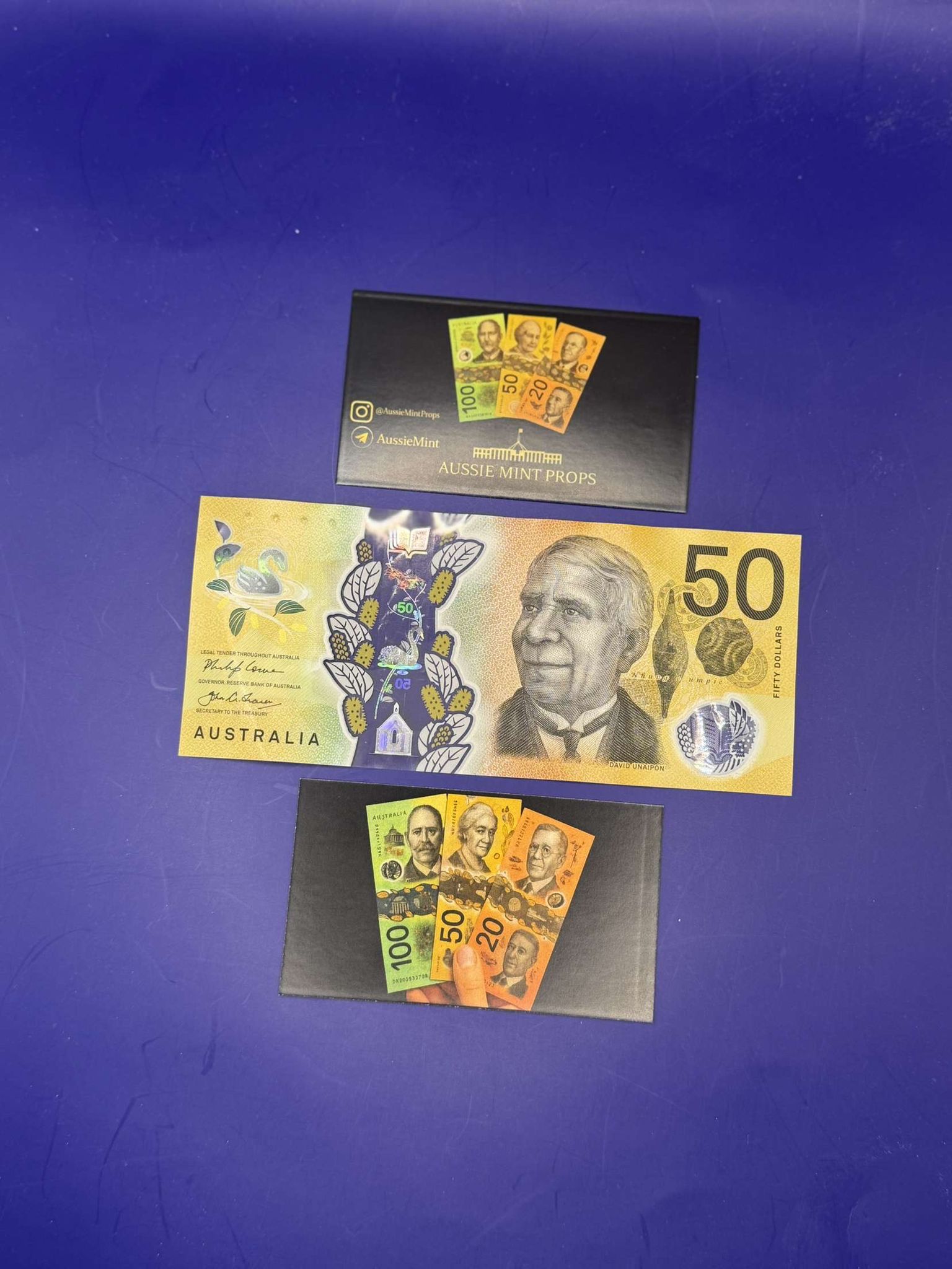 Australian $50 Style Prop Notes